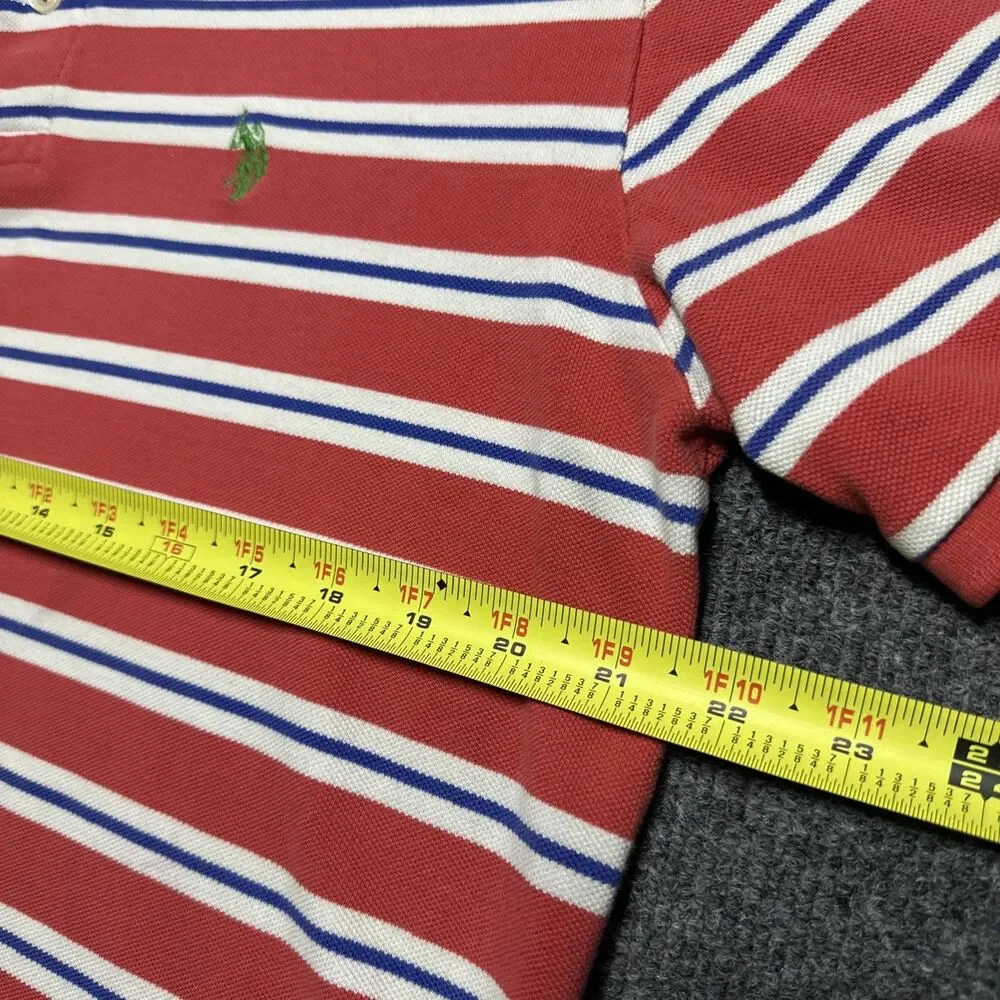 Polo Ralph Lauren Shirt Mens Large Striped Short Sleeve Rugby